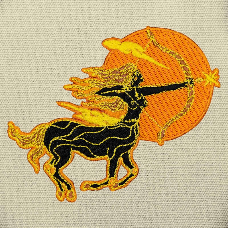 ZEGINs The Centaur Archery Patch Embroidered Applique Badge Iron On