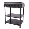 Gas Stove with 5 Burners, Portable Outdoor Gas Stove with
