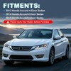 LED Fog Lights Assembly Compatible with 2013-2015 Honda Accord (4-Door