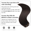 Rimoss Clip in Hair Extensions Real Human Hair - Dark