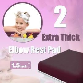 Supa Ant Baby Bath Kneeler and Elbow Rest Pad –Mom’s Choice Award Winner –US-Designed Extra Thick Bathtub Kneeling Pad with 8 Suction Cups, 5-Pocket Organizer, Non-Slip, Cushioned, Durable (Bordeaux)