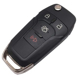 Folding Flip Key Fob Shell Case Fit for 2013 2014 2015 Ford Fusion N5F-A08TAA 164-R7986 Keyless Entry Remote Car Key Fob Cover (1)