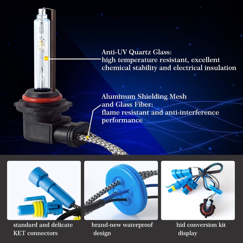 DZG HIR2 HB3 HB4 9012 9005 9006 HID Xenon Bulbs