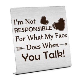 Coworker Gift for Women Men Inspirational Home Office Desk Sign Cheer Up Gifts for Women Girl Friend Funny Office Desk Decor for Office Home Living Room Inspirational Gifts Birthday Gift