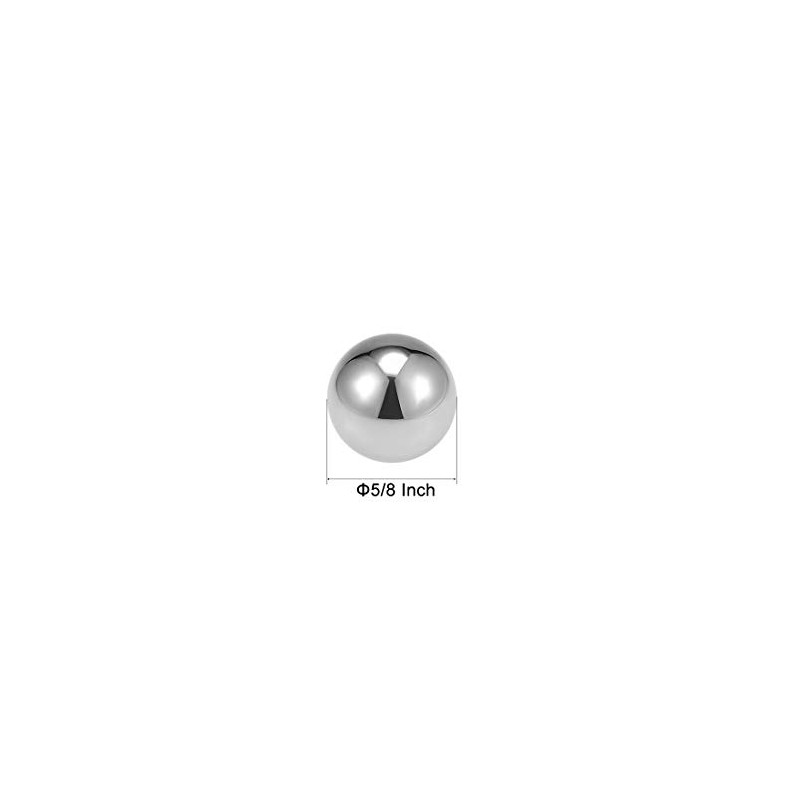 sourcing map Precision Balls 5/8" Solid Chrome Steel G25 for