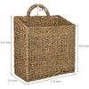 MyGift 12.5 Inch Rustic Woven Wall Hanging Storage Basket, Large
