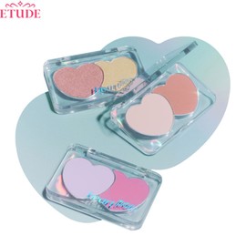ETUDE Heart Pop Duo Blusher 7.5g, Color:01 Envy Pale