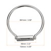 sourcing map Semicircle Handbag Handle Frame, 2Pcs 4.09" Metal Purse