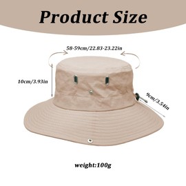 Boonie-Hut, Sonnenhüte mit breiter Krempe, Outdoor-Eimerhut, faltbarer Safari-Hut mit Kordelzug, Sonnenhut für Camping, Angeln