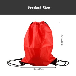 Rumyve Waterproof Drawstring Bag,Drawstring Fitness Bag,Sports Bag Swimming Sports Children Adult Backpack Drawstring Bag Zipper Pocket Travel Bag(Red)