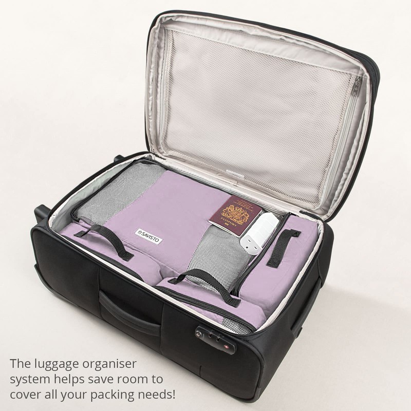 Savisto Packing Cubes - Small, Medium, Large, XL (6-Piece Set)