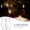 NUOBESTY 10pcs Mini Oil Lamp Chimney Replacement Clear Glass Hurricane