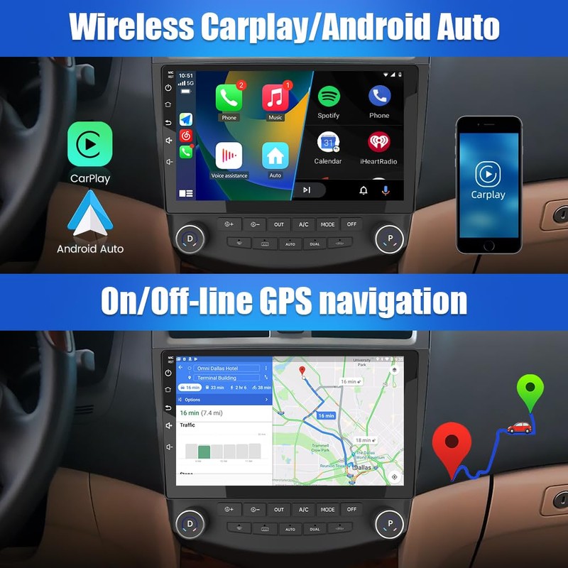 Android 13 Car Radio Stereo for Honda Accord 2003 2004