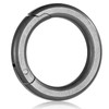 TIMULTI Round Shape Carabiner Key Holder, Stylish, Titanium, Lightweight, Small,