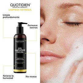 Kit 4 Pasos Quotidien: 1 Limpiador Facial 235 ml + 1 Tónico Facial 350 ml + 1 Serum Vitamina C 30ml + 1 Serum Ácido Hialurónico 30ml | Skincare Kit co