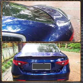 MCARCAR KIT Carbon Fiber Trunk Spoiler for Alfa Romeo Giulia Sedan 2015-2024 Car Tail Lip Rear Boot Lid Highkick Spoiler Wing Lip Factory Outlet
