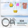 20.7FT/6.3M Stainless Steel Clothes Lines for Hanging Clothes Outside-DEWEL Clothesline
