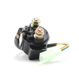 SLIMI 1 PC Motorcycle Relay, 12V Starter Relay, for 4-Stroke GY6 Engine 50cc 70cc 90cc 100cc 150cc 200cc 250cc ATV Dirt Bikes Scooters Motorcycle (Black)