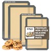 4 Pack Silicone Baking Mat Nonstick 2 Half and 2