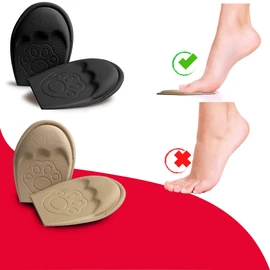 SULPO 2 Paar Ballenpolser für zu große Schuhe - Passt in fast jeden Schuh – Pads gegen Fußschmerzen aus EVA Schaum – Schwamm Fersenpolster, Zehen Griffe Liner, Zehenfüller