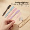 4-Pack Hamster Grooming Combs and Small Pet Hair Brushes for