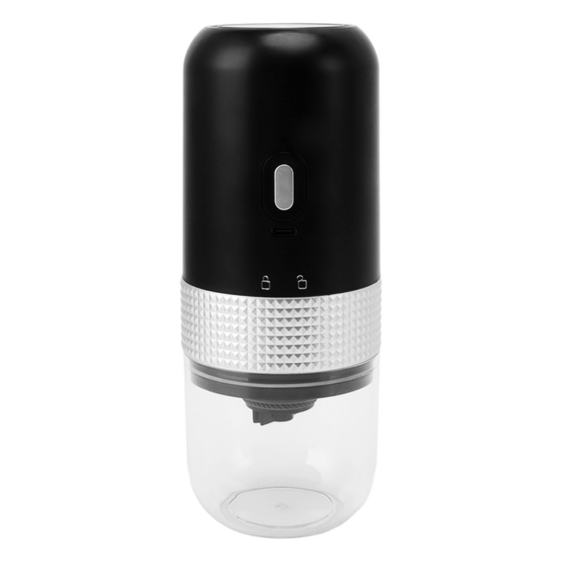 Black Coffee Bean Grinder Dry Wet Dual Use 1500mAh Small