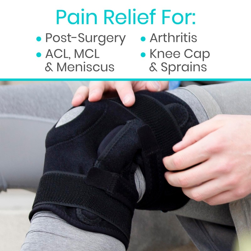 Vive Hinged Knee Brace - Relieves ACL, MCL, Meniscus Tear
