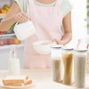 QUINTRA Food Storage Container, PP Spaghetti Container with Lid for