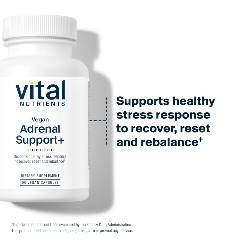Vital Nutrients Vegan Adrenal Support + | Supplement to Support