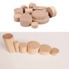 UtySty 4 Pack Wood Furniture Risers 2 inch Extra Height