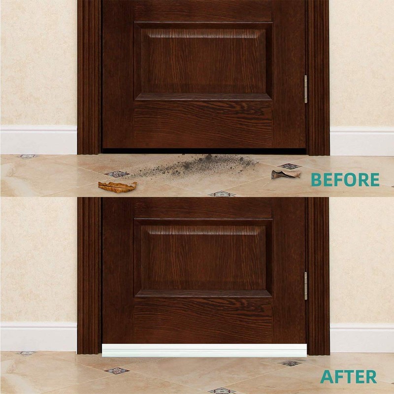 Suptikes Door Draft Stopper Under Door Sweep for Exterior &