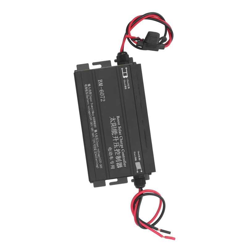 600W MPPT Boost Solar Charge Controller 12‑50V Input LCD Display