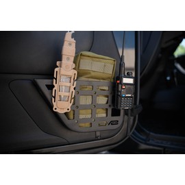 Slim Front Door Molle Pockets for 2011-2018 Jeep Wrangler JK | Replaces The Weak Factory Netting | Slimmer Width for Increased Legroom | Molle Panel Design for Mounting Solutions | Sold as a Pair