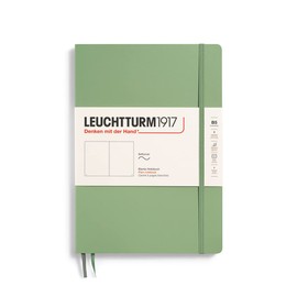 LEUCHTTURM1917 363929 Notebook Composition (B5), Softcover, 123 Numbered Pages, Sage, Blank