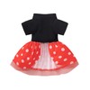 Vestido de mouse rojo de Halloween para perro (XL)
