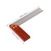 VILLFUL L-shaped Angle Ruler 90 Degrees 250mm Square Ruler Protractor