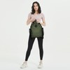 WANDF Drawstring Backpack Sports Gym Bag with Shoes Compartment, Water-Resistant