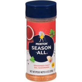 Morton Season-All Seasoned Salt, 8 Ounce Canister (Pack of 12)