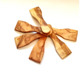 Handgefertigt Olive Wood Raclette Scraper Spatula Pack of 6 Approx. 10.5 cm