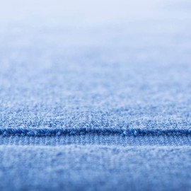 ETÉREA® Bath Mat Set of 2 50 x 80 cm [100% Cotton] - Carli Blue - Shower Mat Quick-Drying - Bath Mats & Bath Rugs - Bathroom Mat - Washable - Terry Cloth Bath Mat with 850 g/m²