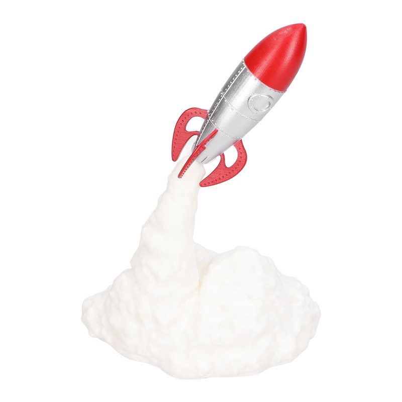 3D Printing Rocket Lamp Innovative Bedside Table Light USB Charging