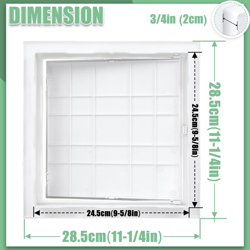 Memrita Plumbing Access Panels for Drywall,Reinforced Plastic Wall Access Doors