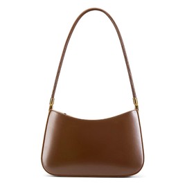 MFFOR Shoulder Bag Underarm Purse for Women Genuine Leather Handbags Purses for Lady (Coffee)