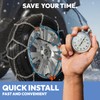 SNOCATENA Snow Chains for Car,SUV and Pickup,Universal Emergency Tire chains,Set