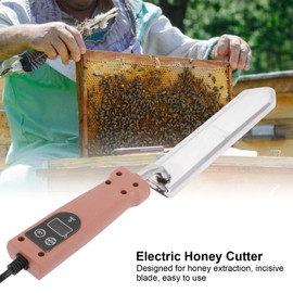 Luroze Honey Uncapping Knife, Large Electric Stainless Steel 50-180℃ Temperature Control Extractor Equipment with Memory Function, Hot Reusable Beekeeping Cutter Scraper Tool for Combs (US)