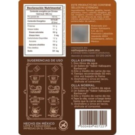 Pack 3 Piezas Sazonador En Polvo De Barbacoa Xalisquero 60g