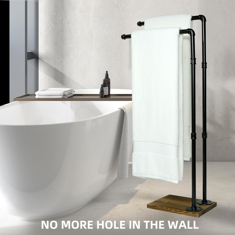 40 Inch Free Standing Towel Rack for Bathroom