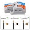 10Pcs 2 in 4 Lever Wire Connector Compact DIY Quick