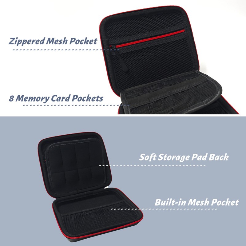 Wolfteeth 6.7 inch Handheld External Hard Drive Carrying Case, Portable