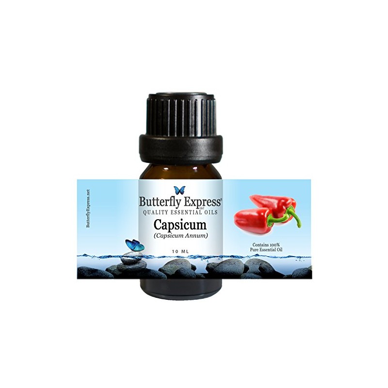 Capsicum Essential Oil 10ml - 100% Pure by Butterfly Express